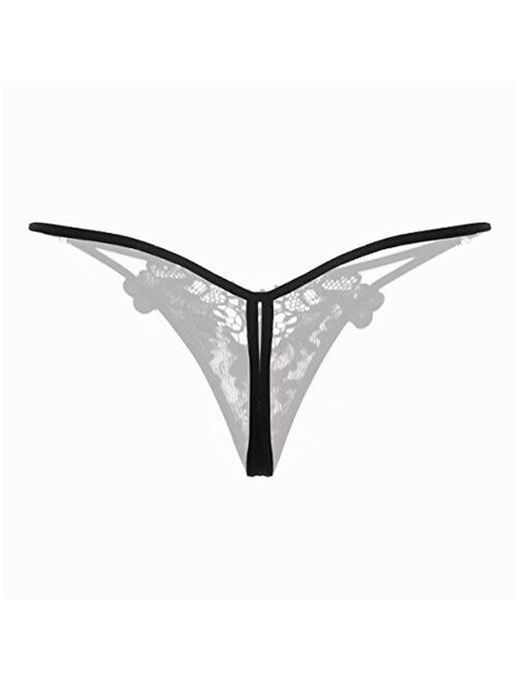 Buy Yoyomei Women Sexy Floral Y Back Crotchless G String Panties Online