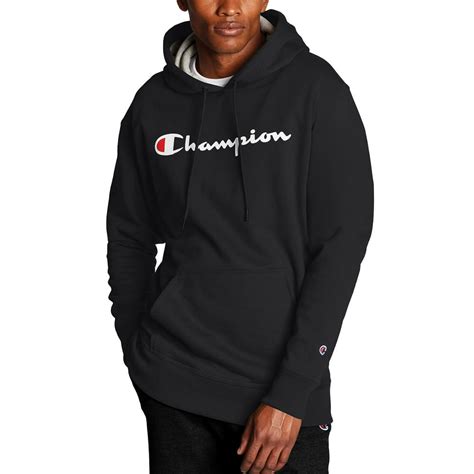 Champion Champion Mens Powerblend Graphic Fleece Pullover Hoodie Up
