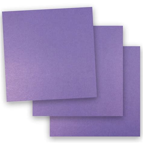 Shine Violet Satin Shimmer Metallic Card Stock Paper 12 X 12 92lb