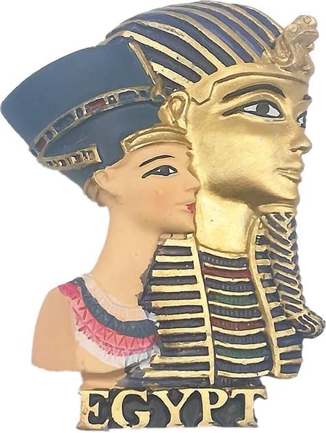 3d Egyptian Pharaoh And Queen Egypt Fridge Magnet Souvenir T Home