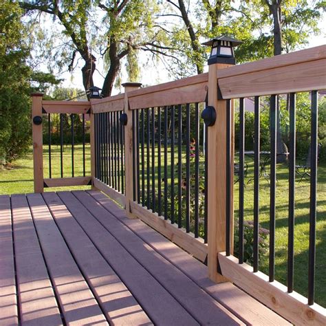 Learn how to build and install one in just six steps. Balusters Metal Decking Patio Iron Spindles For Deck ...