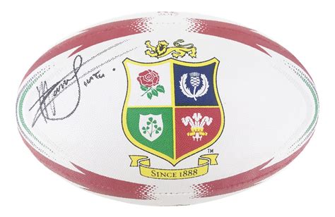 Signed Manu Tuilagi Rugby Ball British And Irish Lions Icon