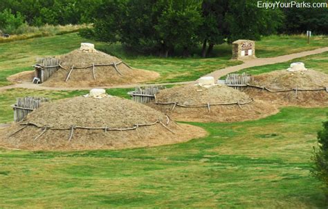 Earth Lodges At The On A Slant Indian Village At Fort Abraham Lincoln
