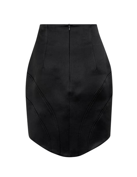 Asymmetrical Satin Party Mini Skirt Invitadisima
