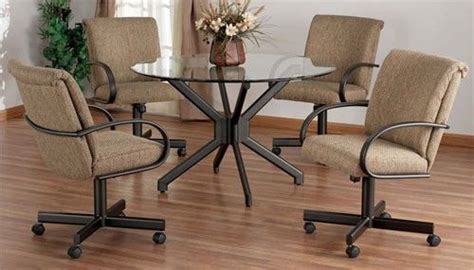 These rolling dinette chairs will have you spinning. 10 best Swivel Tilt Caster Dining Sets images on Pinterest ...