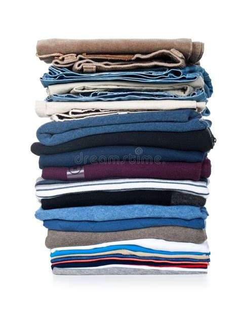 Stacked Clothes Stock Photo Image Of Details Clothes 4259876