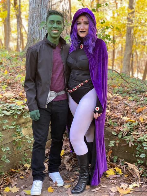 Self Raven And Beast Boy From Teen Titans Rcosplay