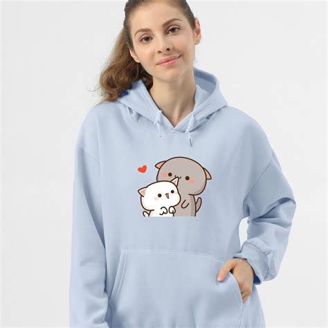 Kawaii Clothing Kawaii Hoodie Cute Cat Printed Hoodie Etsy