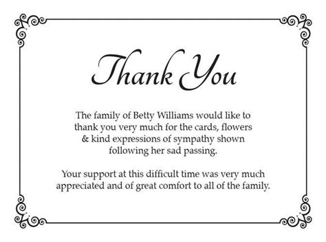 Best 25 Funeral Thank You Notes Ideas On Pinterest Sympathy Thank