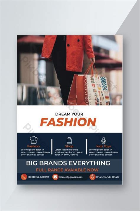 Promotional Business Fashion Shop Flyer Design Template | AI Free ...