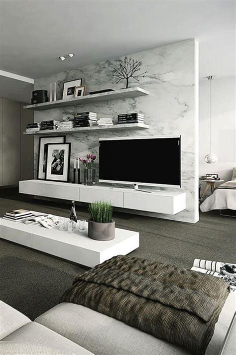 20 Modern And Minimalist Tv Wall Decor Ideas Homemydesign