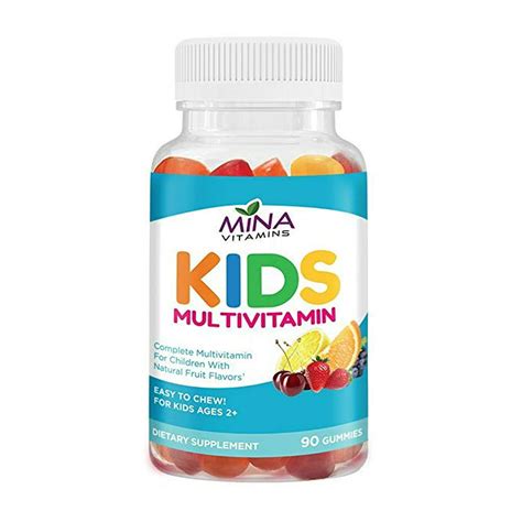 Mina Vitamins Daily Childrens Halal Gummy Multivitamins 13 Essential