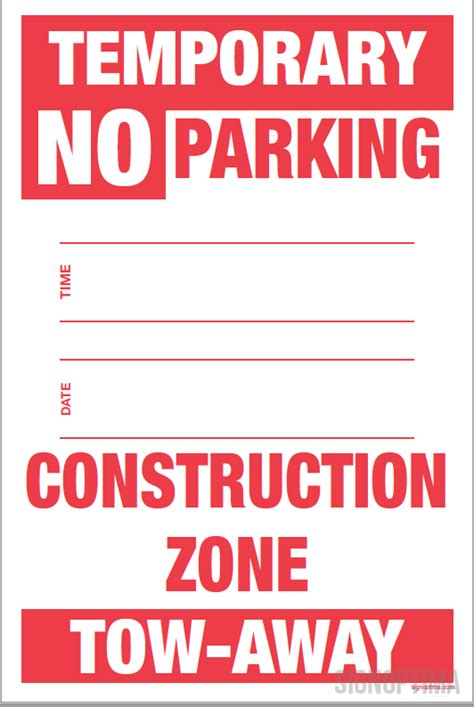 Stop sign, with modification, kanaohe bay drive, oahu, hawaii. Temporary No Parking Sign , 18"x12" Cardboard Set of Two ...