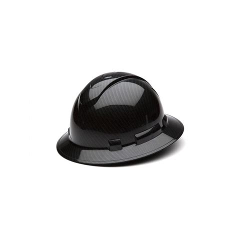 Pyramex Ridgeline Full Brim Shiny Black Hard Hat Hp54117s