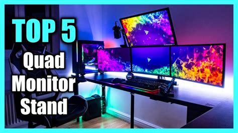 Top 5 Best Quad Monitor Stand 2023 Best 4 Monitor Setup Youtube