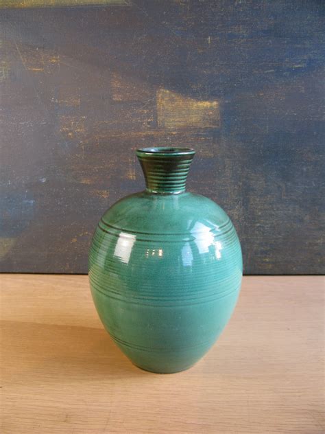 Green Vase 3113 Blandannat Keramik Upsala Ekeby