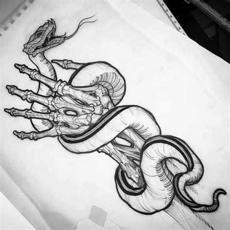 Ohlatpz Kritzelei Tattoo Tier Tattoo Snake Tattoo Serpent Tattoo