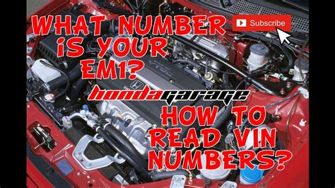 What Number Is Your Em1 How To Read Vin Numbers Youtube