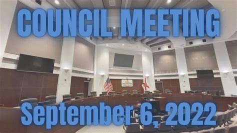 Volusia County Council Meeting - September 6, 2022 - YouTube