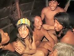 Enf Tv Reporter Has To Get Naked For Amazon Tribe Report Pornzog Free Porn Clips
