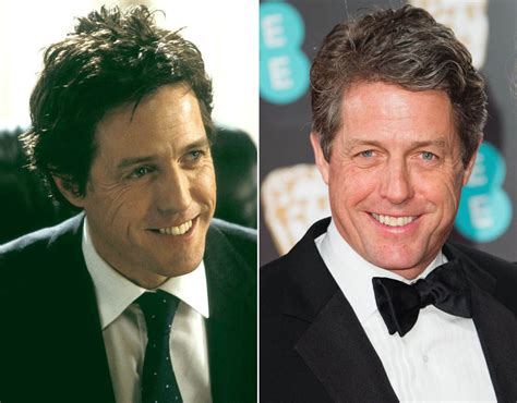 Hugh Grant As The Prime Minister Love Actually Cast Then And Now