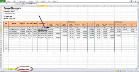 Cara Membuat Format Gaji Di Excel Dehaliyah