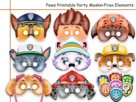 Paw Patrol Printable Masks Free Printabletemplates