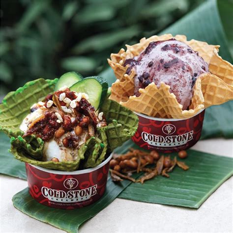 Do we not any other iconic dishes? Cold Stone Creamery Launches Nasi Lemak & Pulut Hitam Ice ...