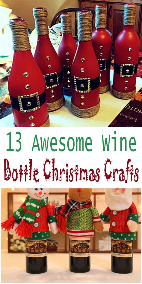 Be the most popular person at christmas this year with these top christmas gift picks. 13 Awesome Wine Bottle Christmas Crafts - Holidays Blog For You
