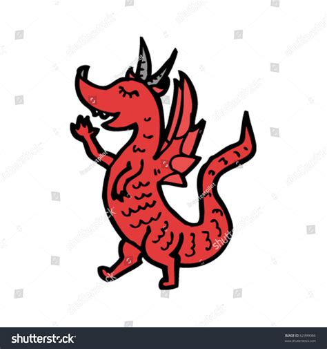 Welsh Dragon Cartoon Stock Vector 62399086 Shutterstock