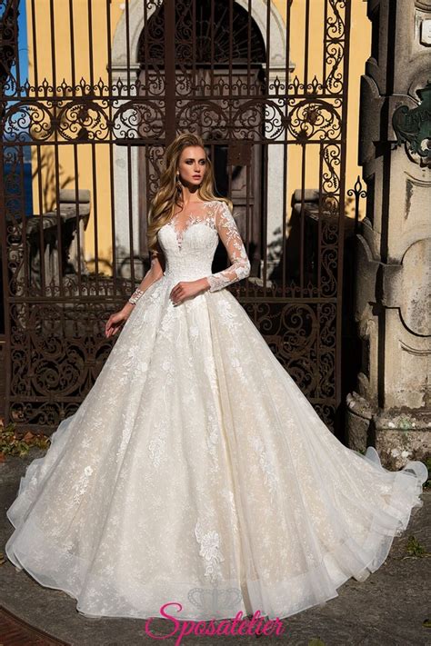 Rispetto ad altri famosi abiti da sposa internazionale, abbiamo grandi vantaggi nel prezzo. abiti da sposa colorato romantico da principessa in pizzo modelli 2018Sposatelier