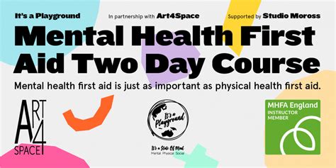 Mental Health First Aid Course Art4space