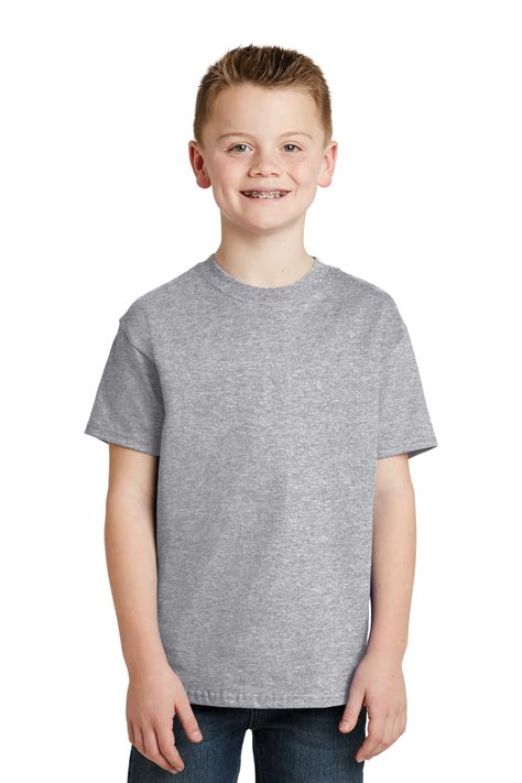 Hanes Boys 100 Percent Cotton Short Sleeve T Shirt 5450