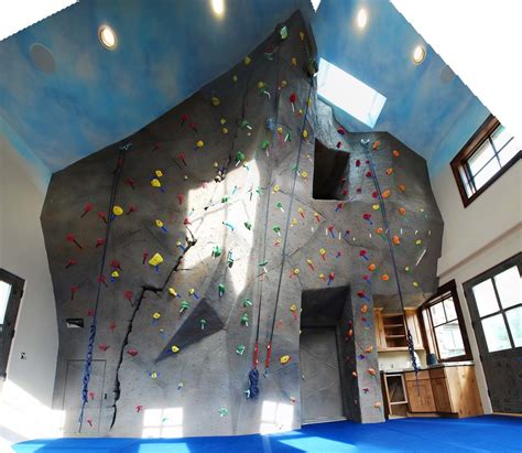 Private Home Climbing Wall In Evergreen Co Eclectic Home Gym