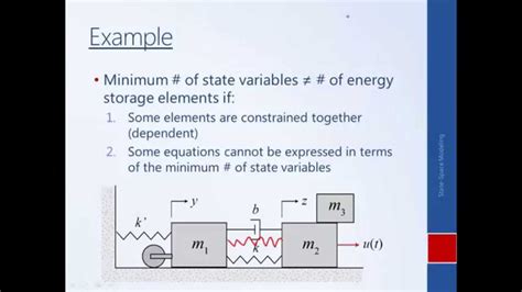 System Dynamics And Control Module 27b Choosing State Variables