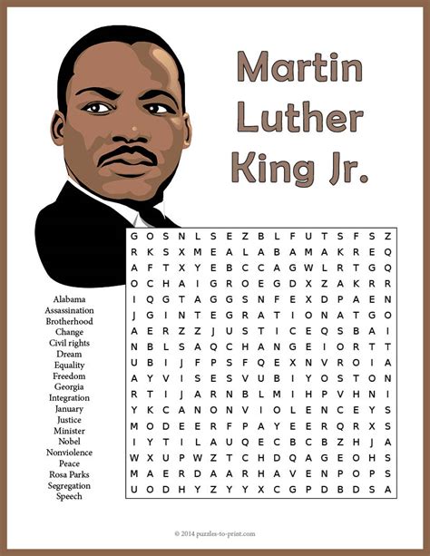 Martin Luther King Jr Worksheets I Have A Dream