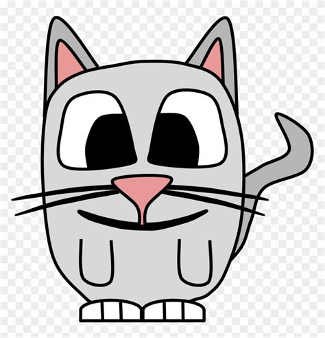 Cat Kitten Big Eyes Cartoon Animal Cartoon Hd Png Download