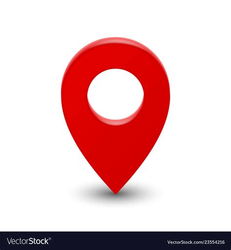 3d Map Pointer Pin Royalty Free Vector Image Vectorstock