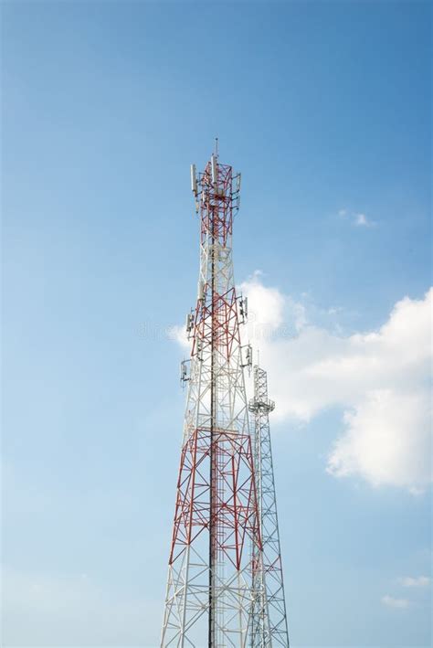 Mobile Phone Antenna Tower Stock Image Image Of Telecom 62982237