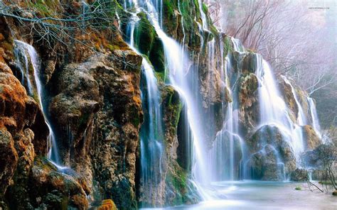 Beautiful Mountain Waterfalls Bing Images Mountain