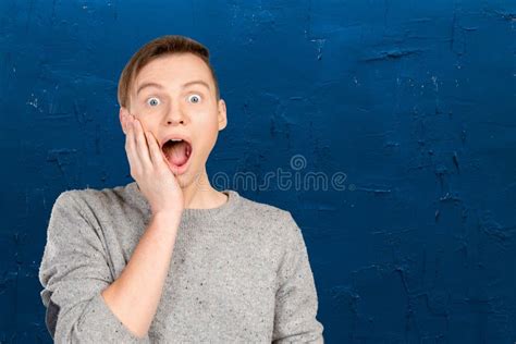 Man With Shocked Facial Expression Stock Image Image Of Portrait