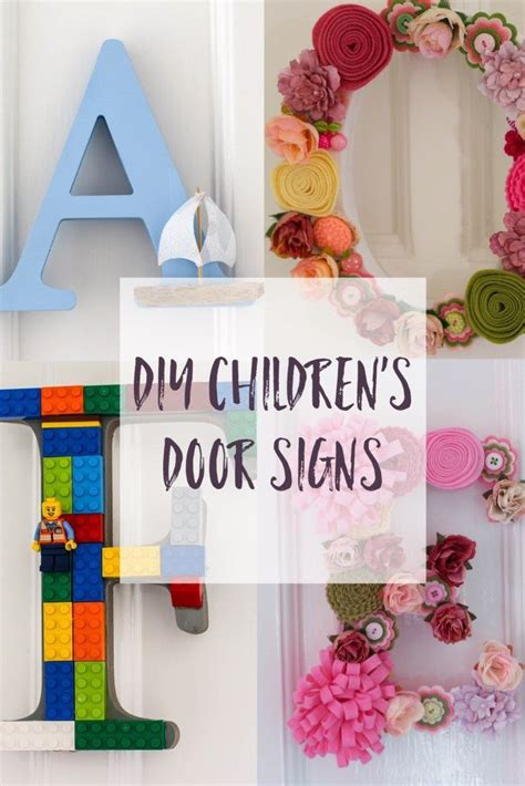 .door ideas, bedroom decor, storage ideas for small bedrooms music: DIY Children's Room Door Letters: Craft Challenge #1 ...