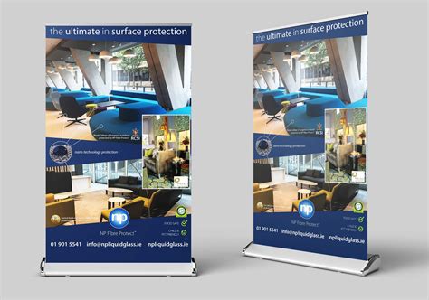 Extra Wide Premium Design And Print Rollup Banners Np Liquid Glass