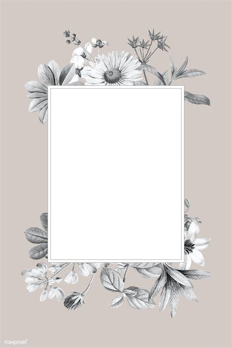 1000 x 1100 jpeg 100 кб. Download premium vector of Blank floral frame design ...