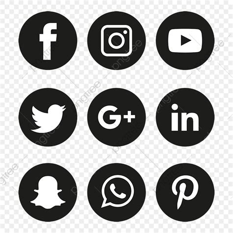 Social Media Icons Set Logo Vector Illustrator Social Media Icons