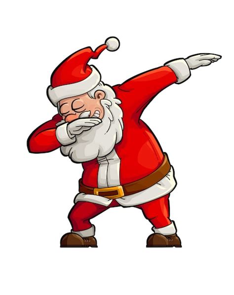 Premium Vector Dabbing Santa Claus Illustration