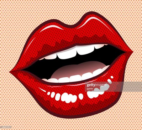 Red Women Lips Illustrationer Getty Images
