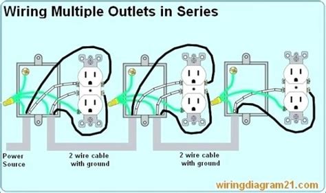 Here, three lamps are connected to the supply. Wiring Multiple Outlets In Series