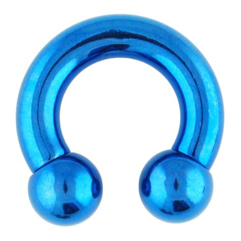 One Pvd Stainless Steel Circular Barbell 8g 12 Blue Sold