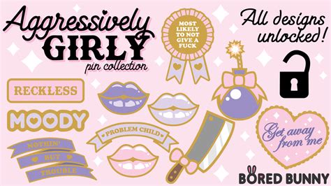 Aggressively Girly Cute Pastel Pink And Lilac Enamel Pins ♡ By Kirstin — Kickstarter